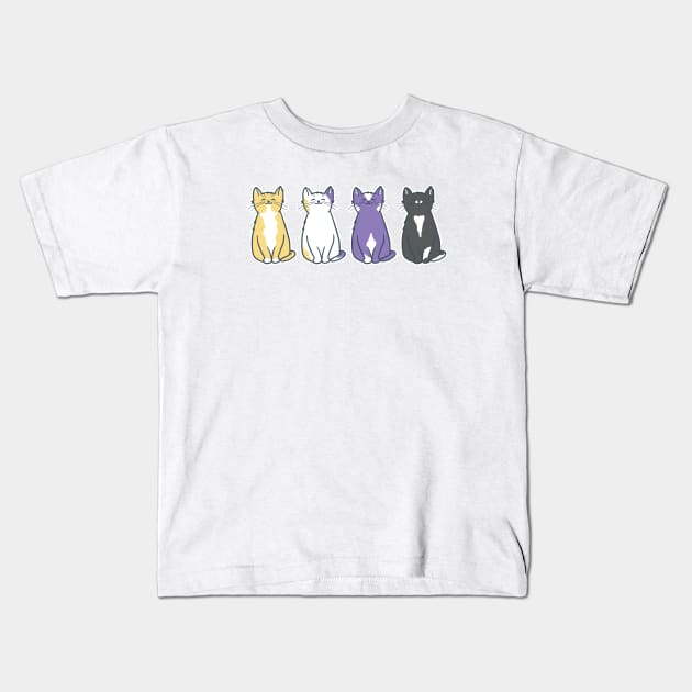 Non Binary Purride Kids T-Shirt by comfhaus